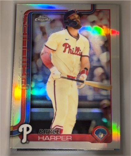 2025 Topps Chrome #150 Bryce Harper — front