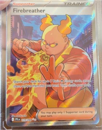 2025 Pokémon ME02: Phantasmal Flames #119 Firebreather — front