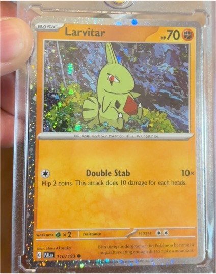 2023 Pokémon TCG Paldea Evolved #110 Larvitar — front