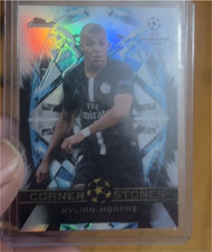 2018 Topps Finest UEFA Champions League Cornerstones #KM Kylian Mbappe — front