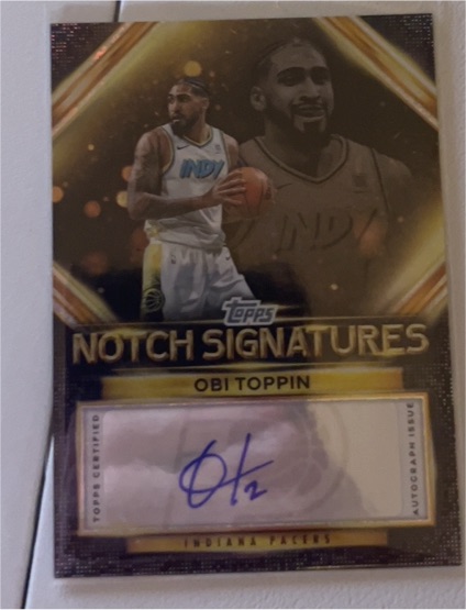 2025-26 Topps Notch Signatures Obi Toppin — front
