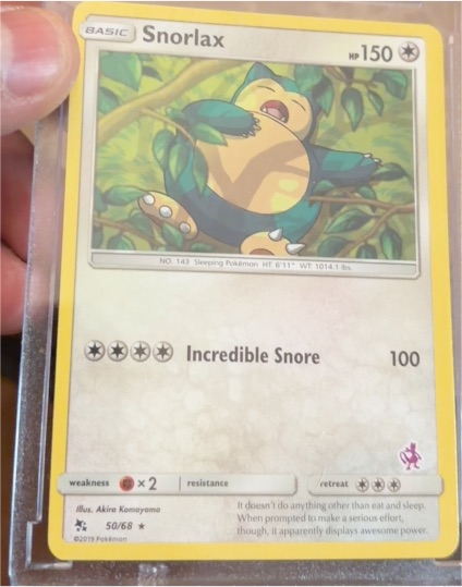 2019 Pokémon Hidden Fates #50 Snorlax — front