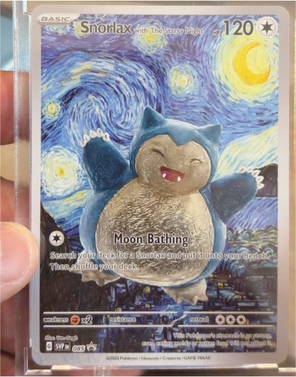 2023 Pokémon SVP 085 Snorlax with The Starry Night — front