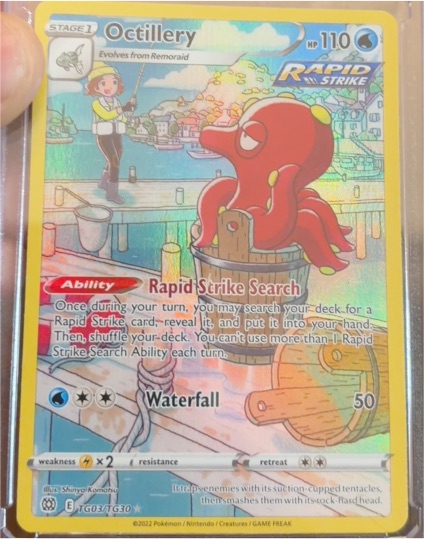 2022 Pokémon Brilliant Stars Trainer Gallery #TG03/TG30 Octillery — front