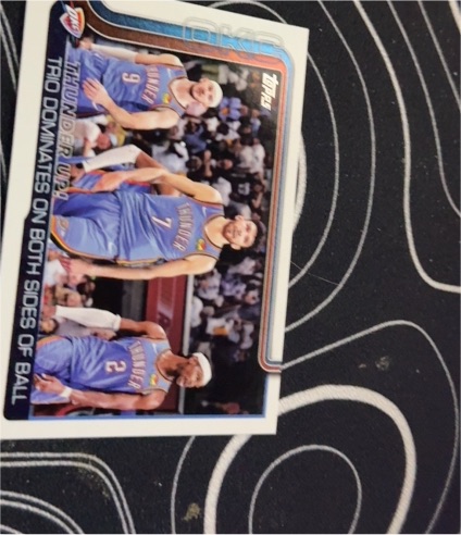 2025-26 Topps #288 Thunder Up! Trio Dominates On Both Sides Of Ball — front