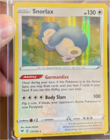 2020 Pokémon Vivid Voltage #131 Snorlax — front