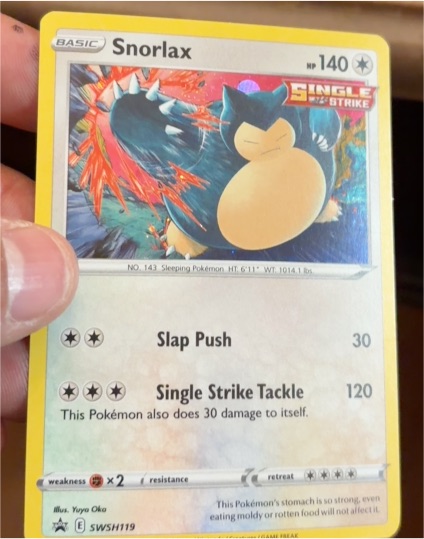 2021 Pokémon SWSH119 Snorlax — front