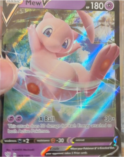 2020 Pokémon Sword & Shield Darkness Ablaze #069 Mew V — front