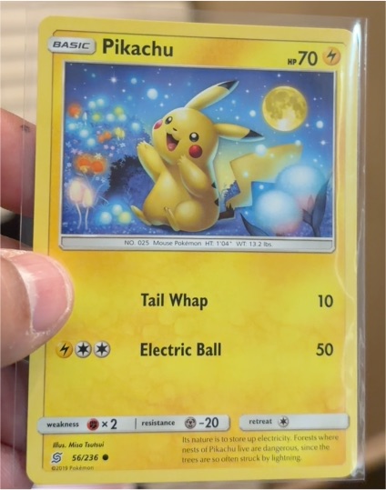 2019 Pokemon SM Unified Minds #56 Pikachu — front