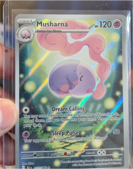 2025 Pokemon TCG Scarlet & Violet Black Bolt #117 Musharna — front