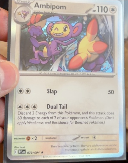 2025 Pokemon ME02: Phantasmal Flames #079 Ambipom — front