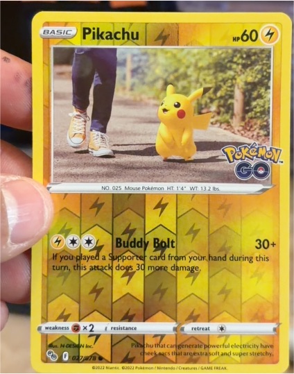 2022 Pokémon GO #27 Pikachu — front