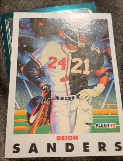 1993 Fleer #263 Deion Sanders — front
