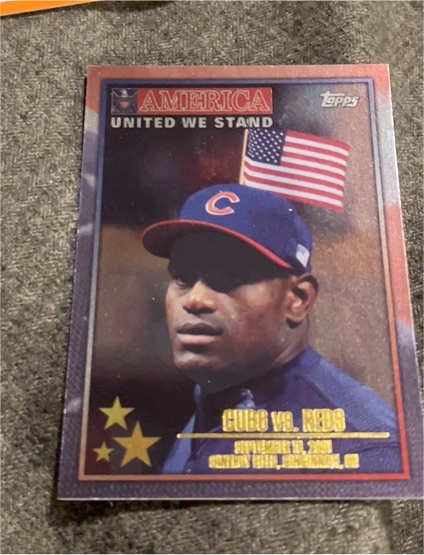 2002 Topps #362 Sammy Sosa Cubs vs Reds — front