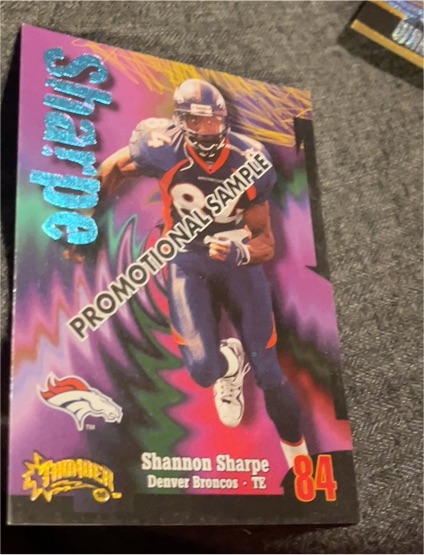 1998 Skybox Thunder #162 Shannon Sharpe — front
