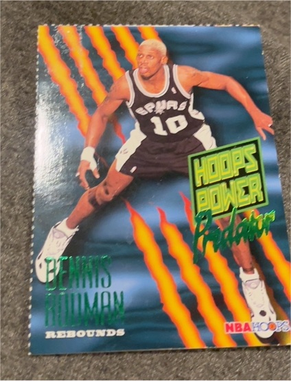 1994-95 NBA Hoops Hoops Power Predator #P-6 Dennis Rodman — front