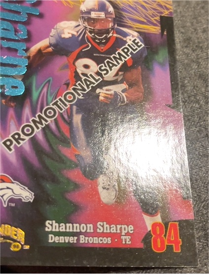 1998 Skybox Thunder #162 Shannon Sharpe — front