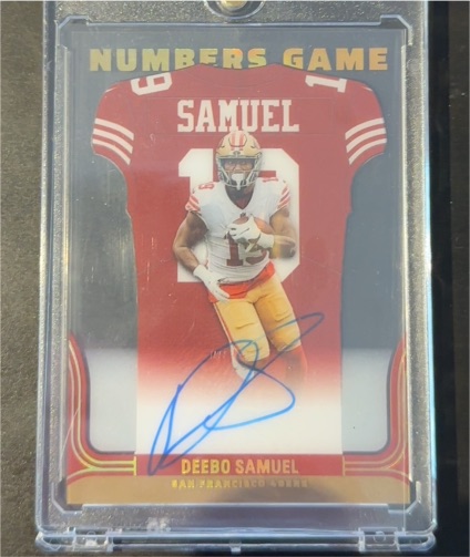 2022 Panini Contenders Numbers Game #Deebo Samuel — front