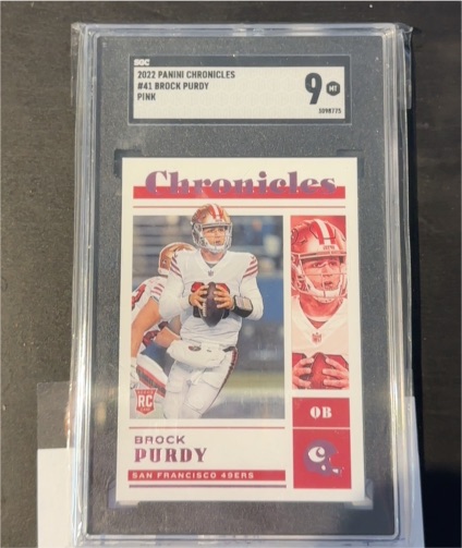 2022 Panini Chronicles #41 Brock Purdy — front