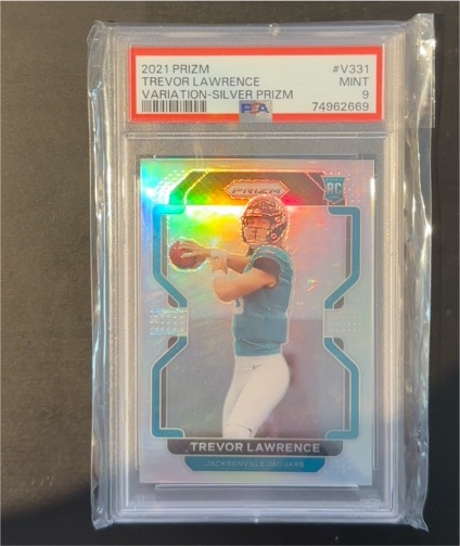 2021 Panini Prizm #V331 Trevor Lawrence Rookie Variation Silver Prizm — front