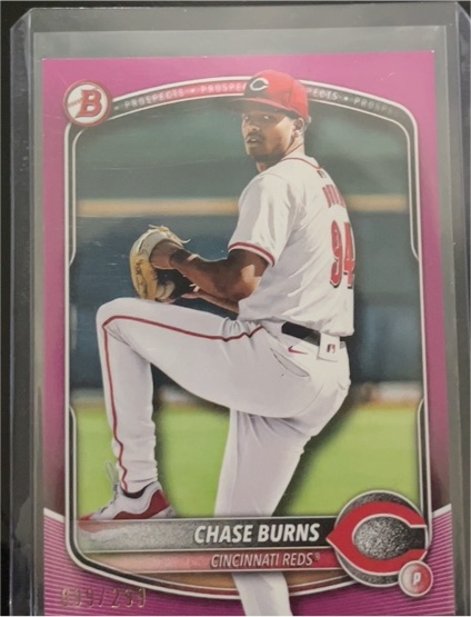 2025 Bowman Prospects #BP-122 Chase Burns — front