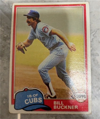 1981 Topps #625 Bill Buckner — front