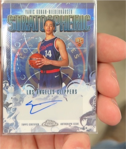 2025-26 Topps Chrome #RC Yanic Konan-Niederhauser Stratospheric — front