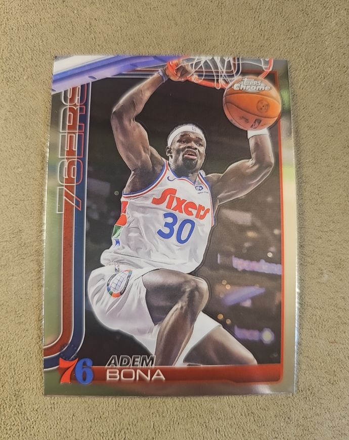 2025-26 Topps Chrome #183 Adem Bona — front