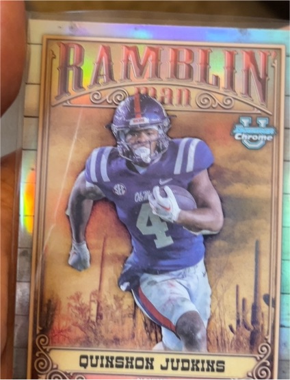 2023 Bowman Chrome University Ramblin' Man #RM-10 Quinshon Judkins — front