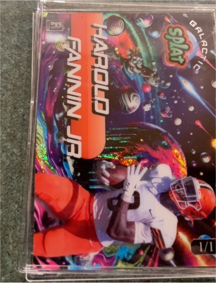2025 Wild Card Splat Galactic #1/1 Harold Fannin Jr. — front