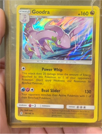 2017 Pokémon TCG Sun & Moon Guardians Rising #96 Goodra — front