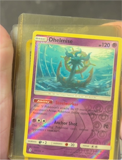 2017 Pokémon Sun & Moon Guardians Rising #59 Dhelmise — front