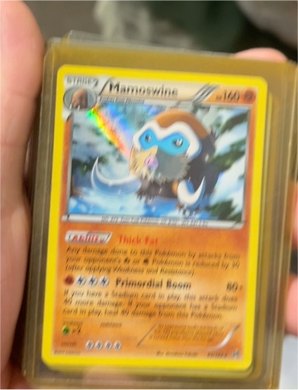 2014 Pokémon XY Breakthrough #82 Mamoswine — front