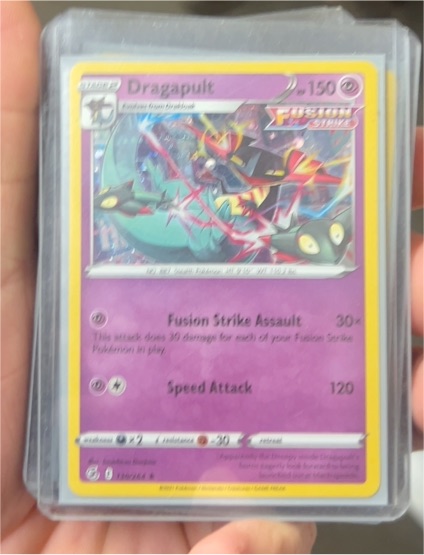 2021 Pokemon Fusion Strike #130 Dragapult — front