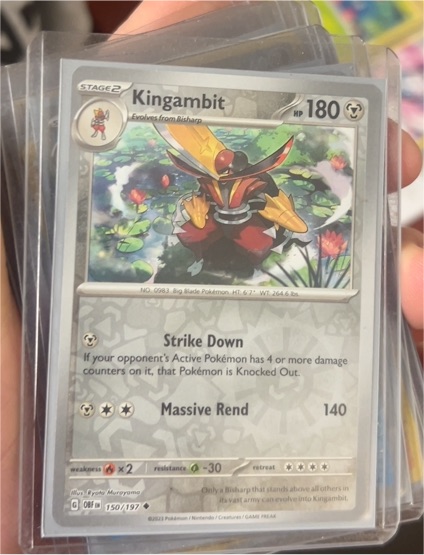 2023 Pokémon Obsidian Flames #150 Kingambit — front