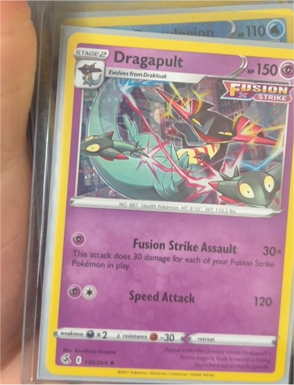 2021 Pokémon Fusion Strike #130 Dragapult — front