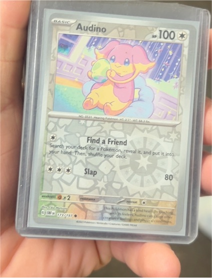 2023 Pokémon SV03: Obsidian Flames #173 Audino — front