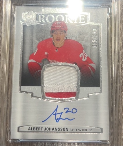 2024-25 Upper Deck The Cup Rookie Auto Patch Albert Johansson — front