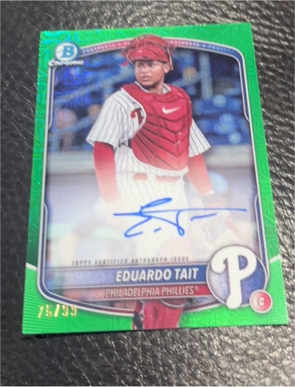 2025 Bowman Chrome #BMA-ET Eduardo Tait — front