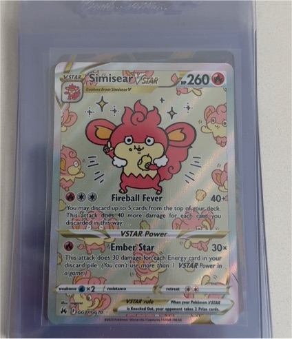 2023 Pokémon TCG Crown Zenith #GG37 Simisear VSTAR — front