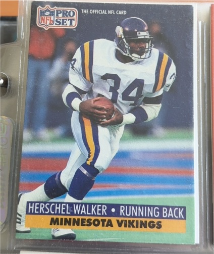 1991 Pro Set #576 Herschel Walker — front