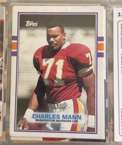 1989 Topps #257 Charles Mann — front