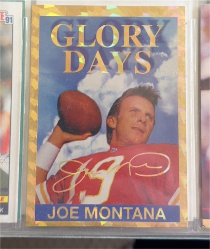 1993 Pro Set Glory Days Joe Montana — front