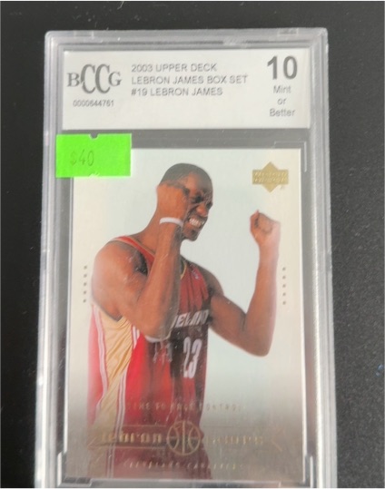 2003 Upper Deck #19 LeBron James Box Set — front