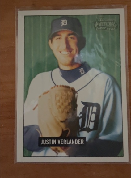 2005 Bowman Heritage #220 Justin Verlander — front