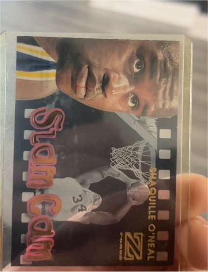 1997 Skybox Z-Force Slam Cam #SC Shaquille O'Neal — front