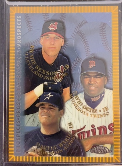 1998 Topps #257 Richie Sexson / Daryle Ward / David Ortiz — front