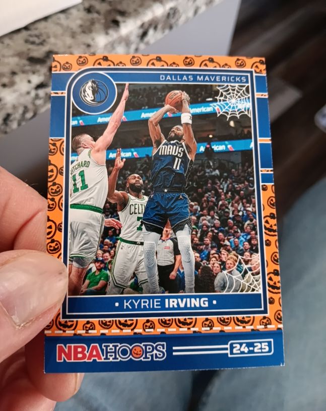 2024-25 Panini Haunted Hoops Orange #38 Kyrie Irving — front