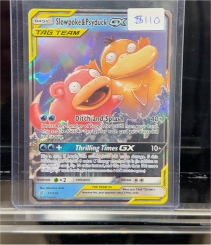 2019 Pokémon Sun & Moon Unified Minds #35 Slowpoke & Psyduck GX — front