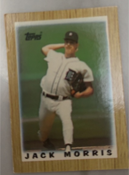 1987 Topps Major League Leaders Minis #55 Jack Morris — front